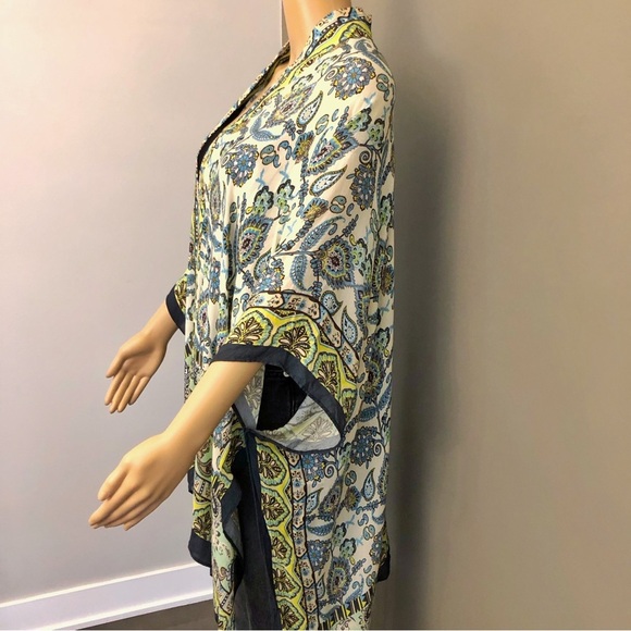 Oversized Presley Boho Festival Hippie Colorful Slouchy Pastel Kimono. - Picture 4 of 8